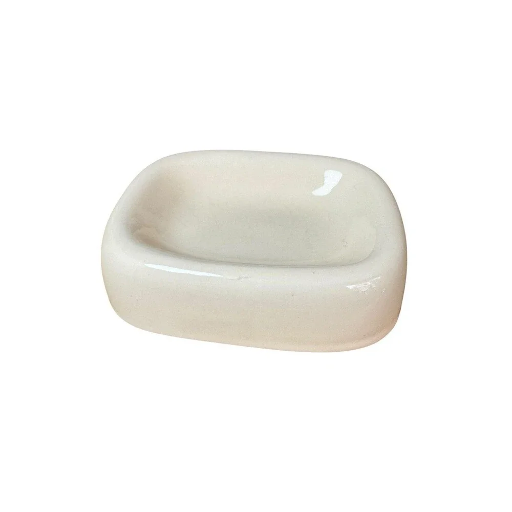 Vintage Soap Dish Ceramic Mid Century Vohann of California Vintage Rare Beige